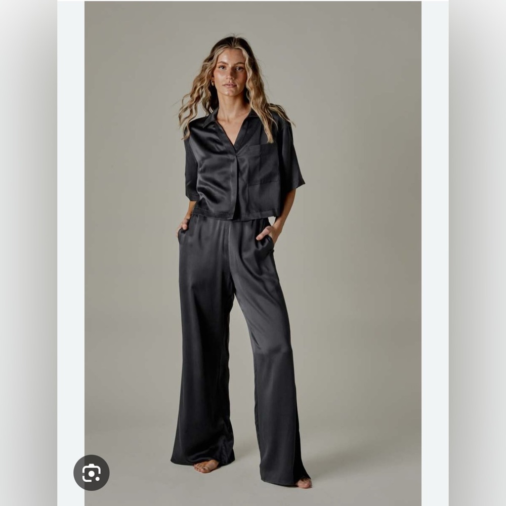 Lunya Washable Silk Pant Meditative Grey